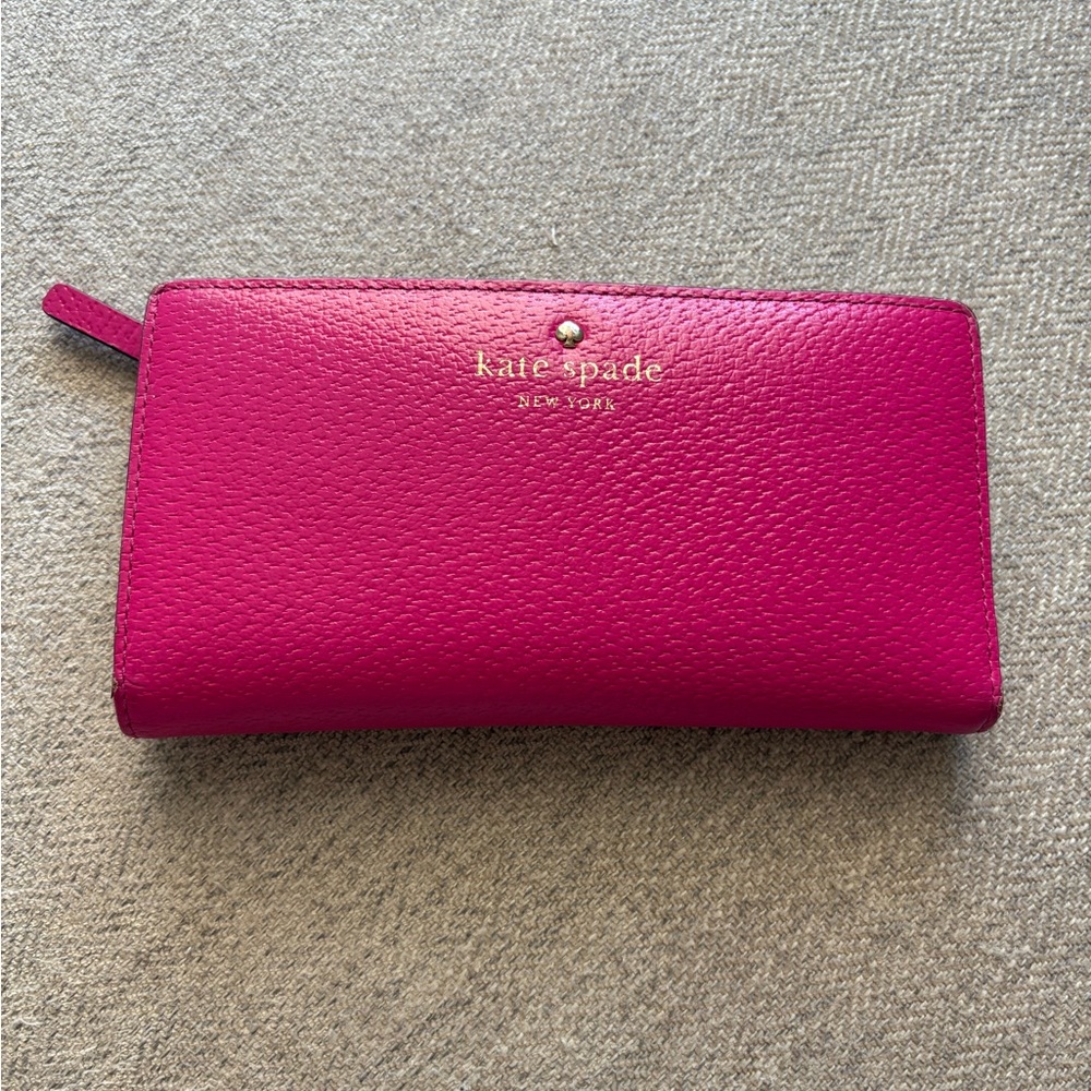Kate Spade Hot Pink Madison Slim Wallet